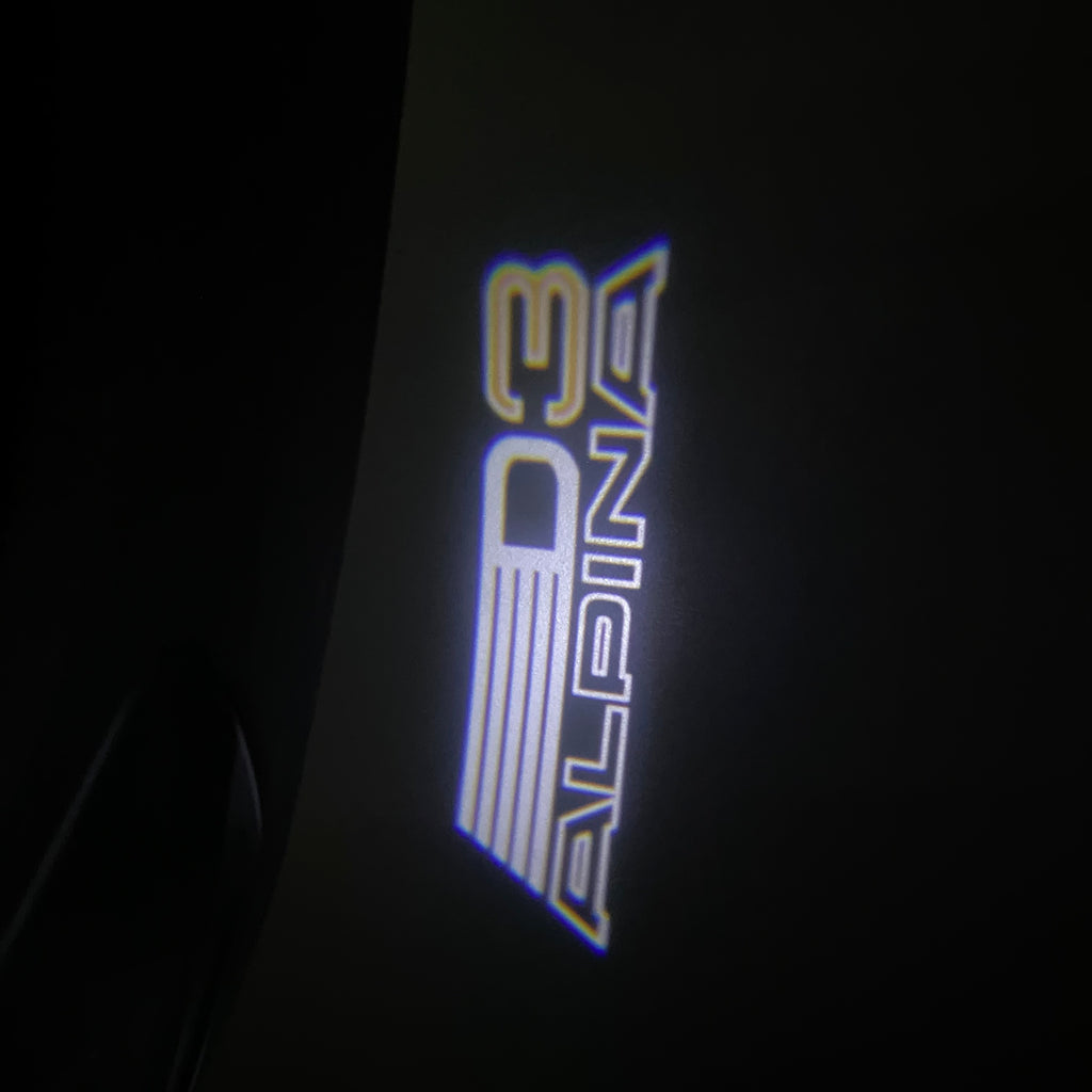 ALPINA D3  LOGO PROJECTOT LIGHTS  (quantity 1 = 1 sets/2 door lights) Nr.07A26