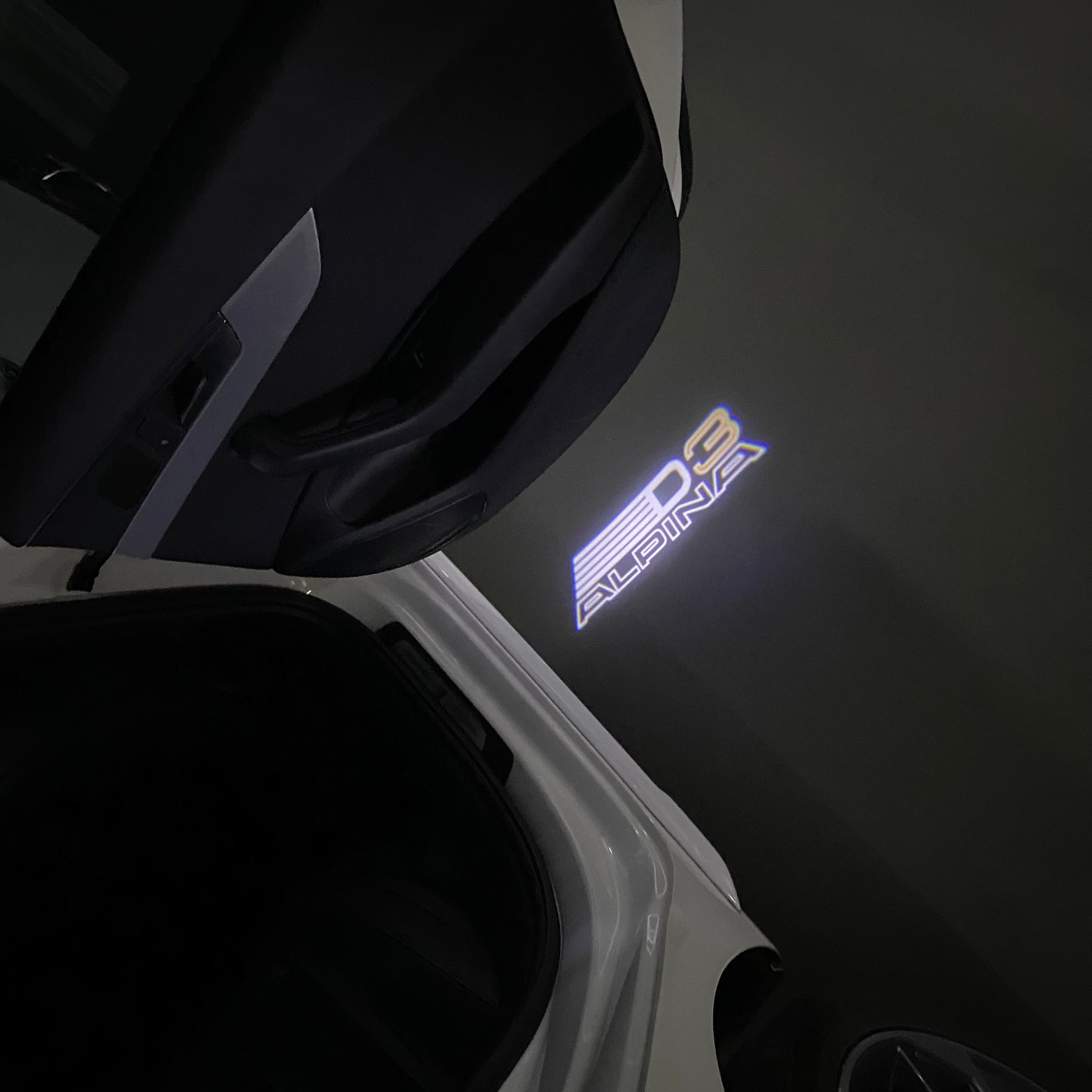 ALPINA D3  LOGO PROJECTOT LIGHTS  (quantity 1 = 1 sets/2 door lights) Nr.07A26