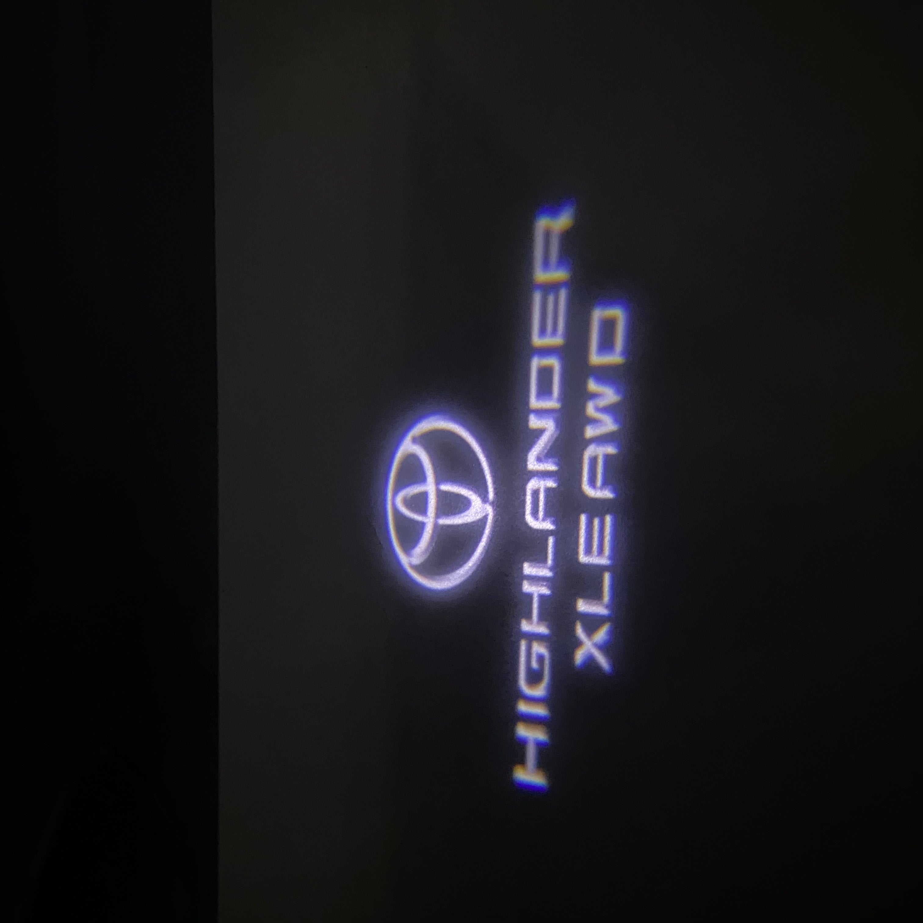 TOYOTA  HIGHLANDER LOGO PROJECROTR LIGHTS  (quantity 1 = 1 sets/2 door lights) Nr.0GP40