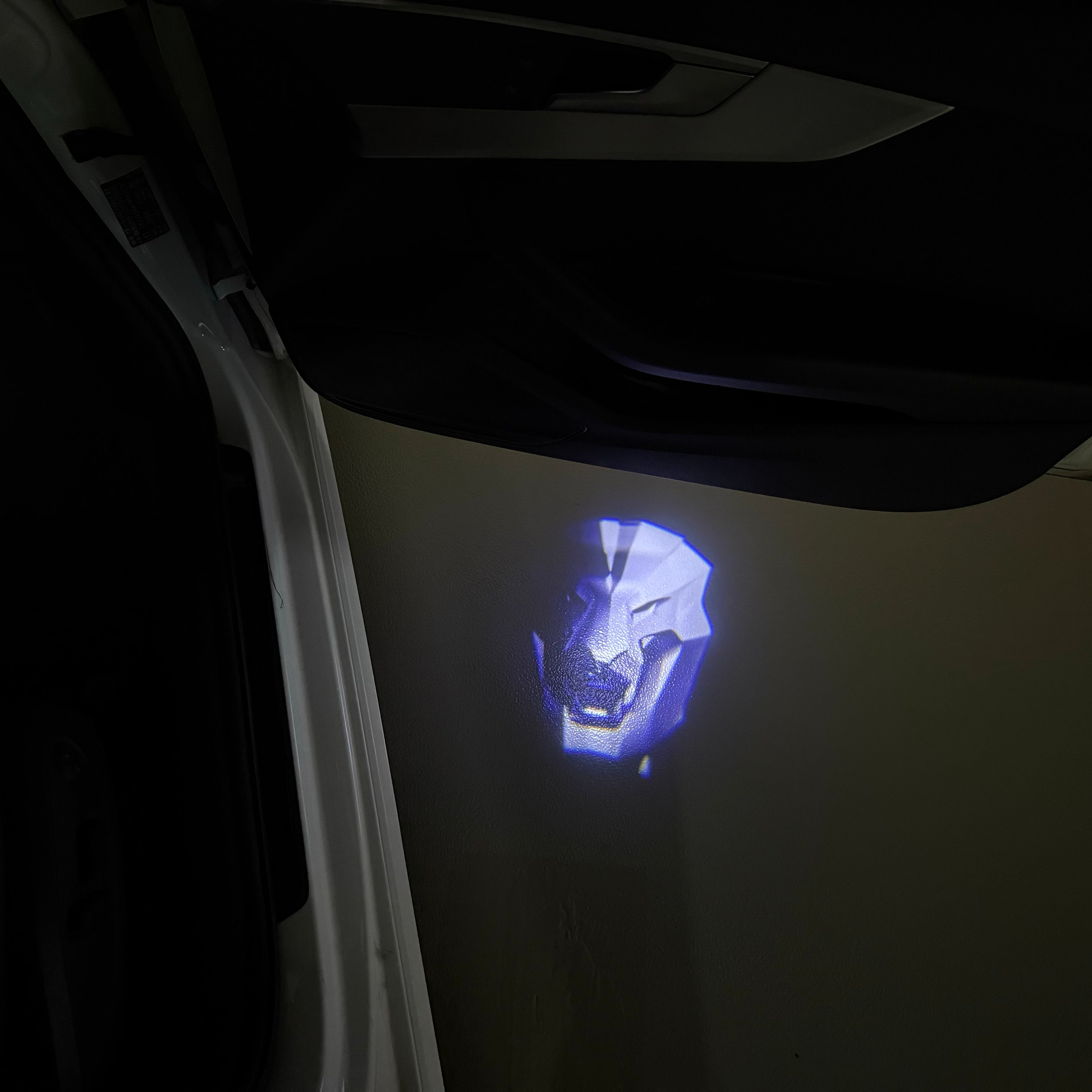 PEUGEOT  3D LOGO PROJECTOT LIGHTS (quantity 1 = 1 sets/2 door lights) Nr.6024q16