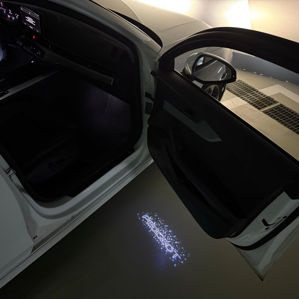 PEUGEOT ORIGINAL  LOGO PROJECTOT LIGHTS (quantity 1 = 1 sets/2 door lights) Nr.6024q72