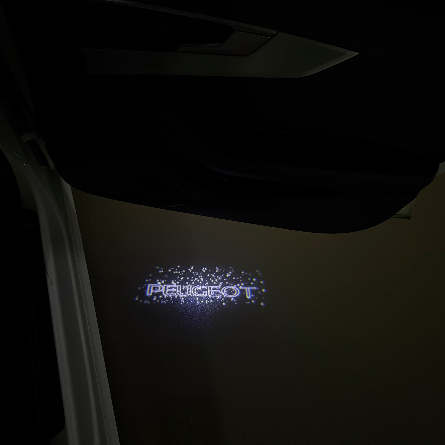 PEUGEOT ORIGINAL  LOGO PROJECTOT LIGHTS (quantity 1 = 1 sets/2 door lights) Nr.6024q72