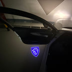 PEUGEOT ORIGINAL  LOGO PROJECTOT LIGHTS (quantity 1 = 1 sets/2 door lights) Nr.6024q74