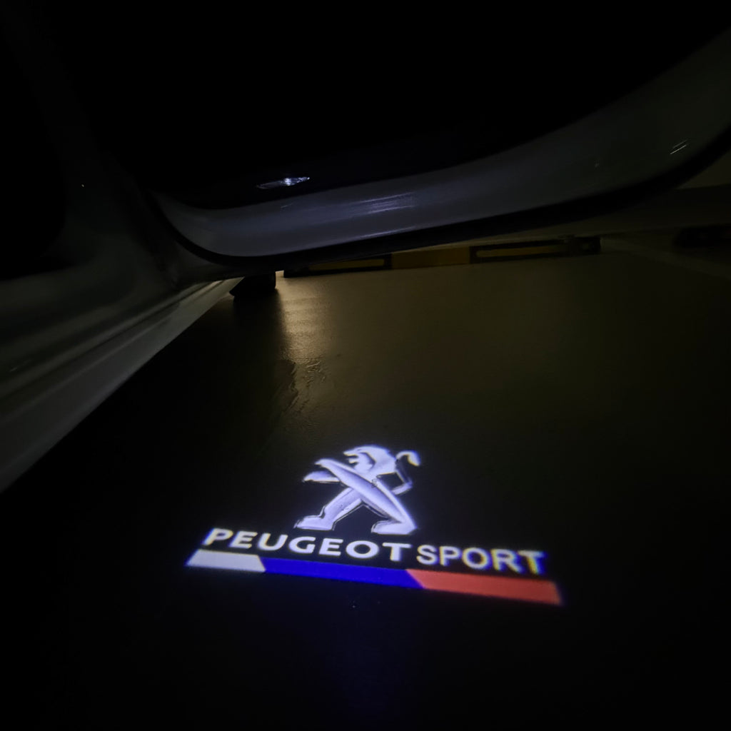 PEUGEOT SPORT LOGO PROJECTOT LIGHTS (quantity 1 = 1 sets/2 door lights) Nr.6024q79