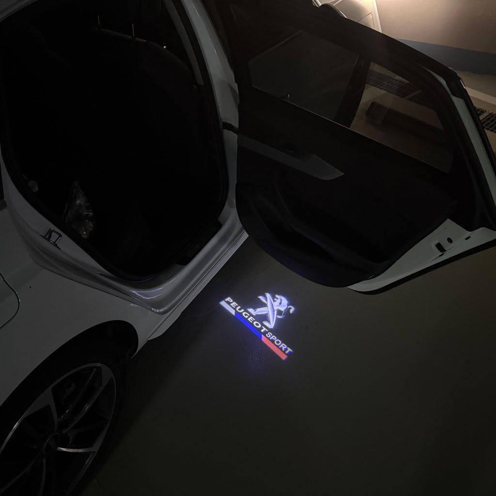 PEUGEOT SPORT LOGO PROJECTOT LIGHTS (quantity 1 = 1 sets/2 door lights) Nr.6024q79