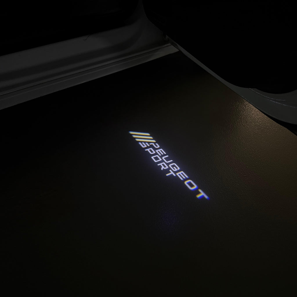 PEUGEOT SPORT  LOGO PROJECTOT LIGHTS (quantity 1 = 1 sets/2 door lights) Nr.6024q76