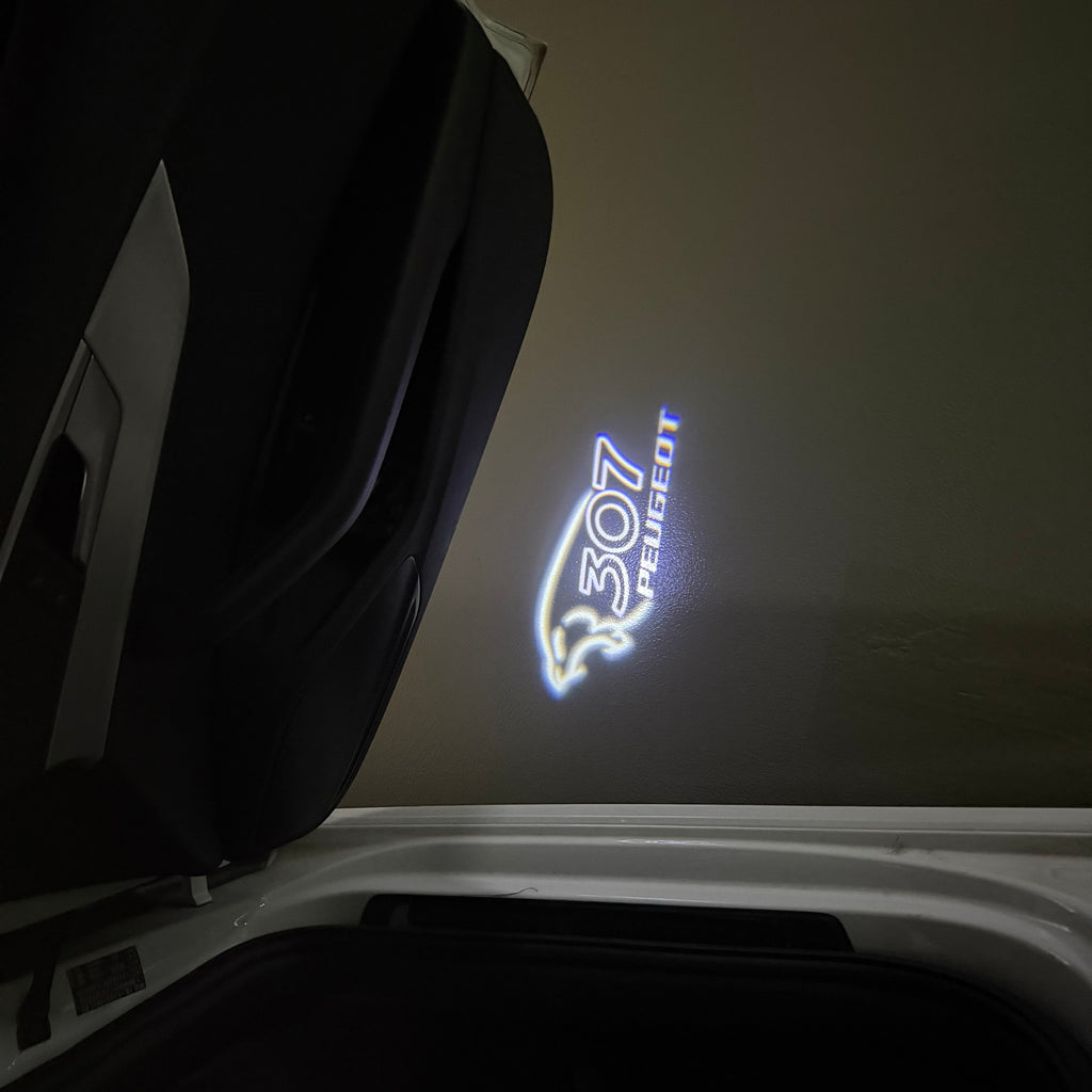 PEUGEOT 307  LOGO PROJECTOT LIGHTS (quantity 1 = 1 sets/2 door lights) Nr.6024q24