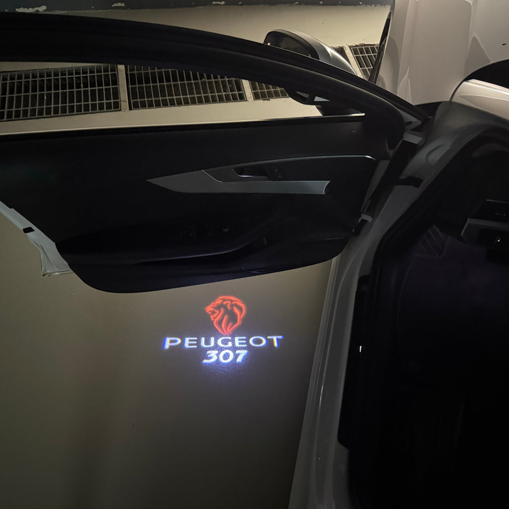 PEUGEOT  307   LOGO PROJECTOT LIGHTS (quantity 1 = 1 sets/2 door lights) Nr.6024q22