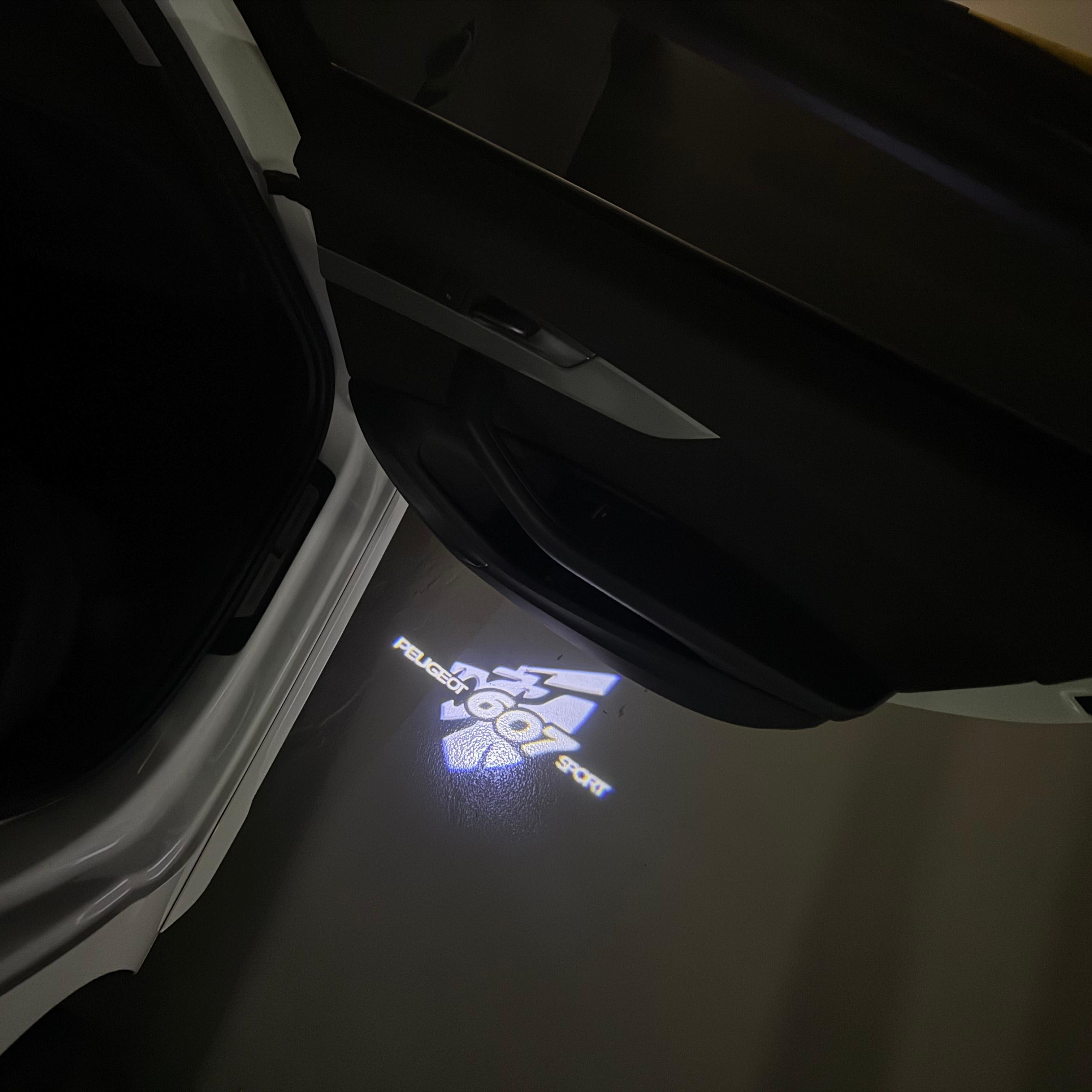 PEUGEOT  607 SPORT  LOGO PROJECTOT LIGHTS (quantity 1 = 1 sets/2 door lights) Nr.6024q53