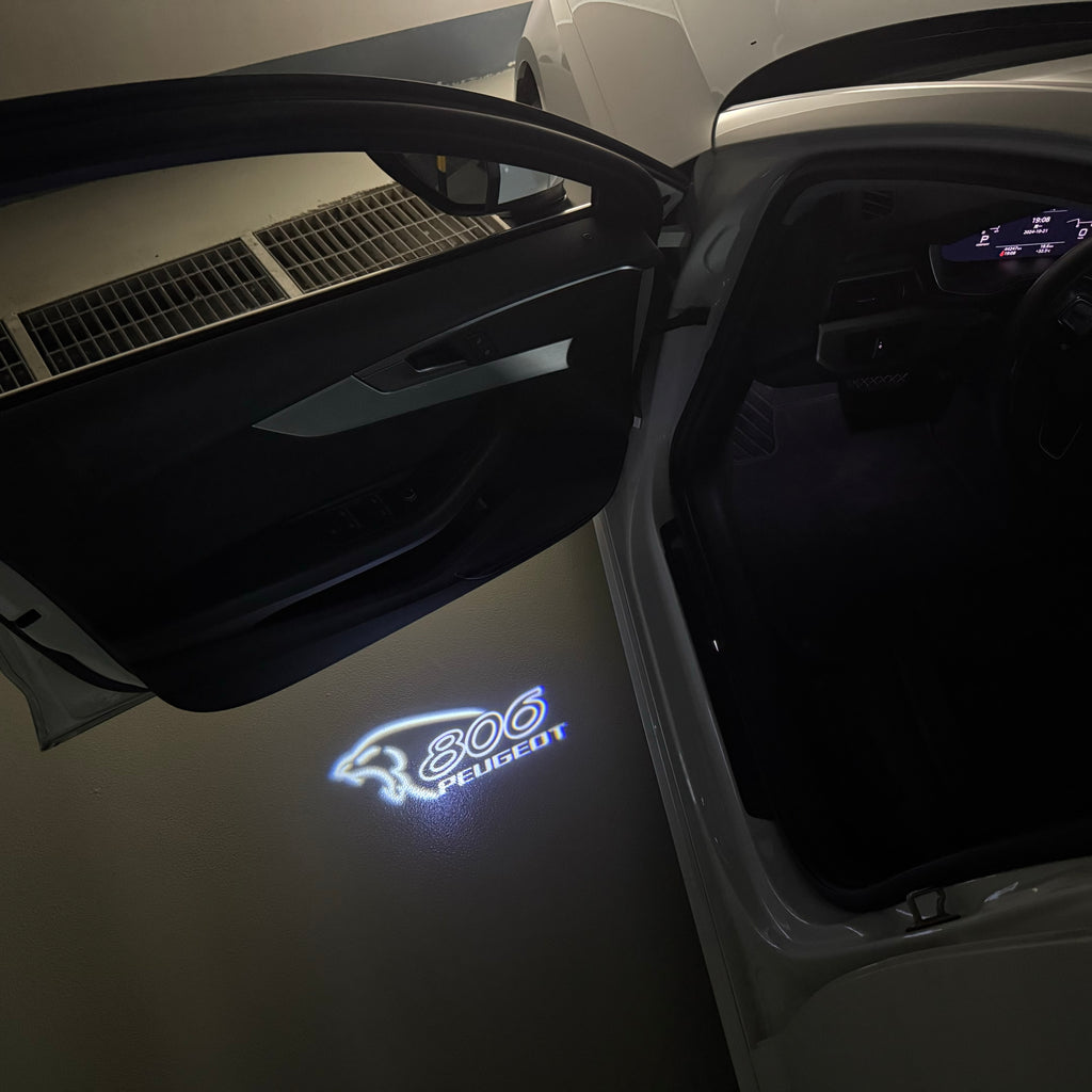 PEUGEOT 806  LOGO PROJECTOT LIGHTS (quantity 1 = 1 sets/2 door lights) Nr.6024q57