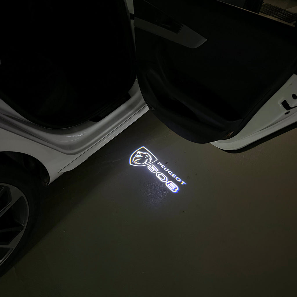 PEUGEOT 508  LOGO PROJECTOT LIGHTS (quantity 1 = 1 sets/2 door lights) Nr.6024q44