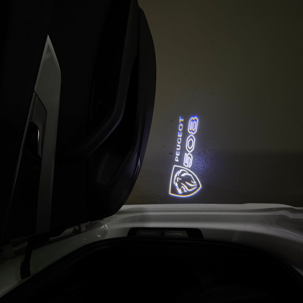 PEUGEOT 508  LOGO PROJECTOT LIGHTS (quantity 1 = 1 sets/2 door lights) Nr.6024q44