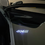 PEUGEOT 406  LOGO PROJECTOT LIGHTS (quantity 1 = 1 sets/2 door lights) Nr.6024q26