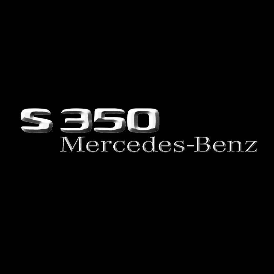MERCEDES BENZ S 350 LOGO PROJECTOR LIGHTS  (quantity 1 = 1 sets/2 door lights)Nr.03f029
