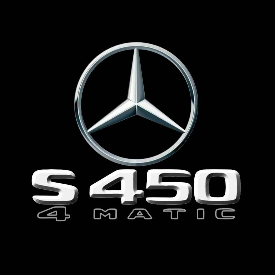 MERCEDES BENZ S 450 LOGO PROJECTOR LIGHTS  (quantity 1 = 1 sets/2 door lights)Nr.03f035