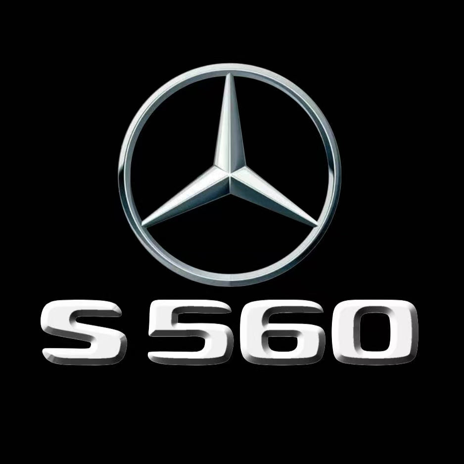 MERCEDES BENZ S 560 LOGO PROJECTOR LIGHTS  (quantity 1 = 1 sets/2 door lights)Nr.03f043