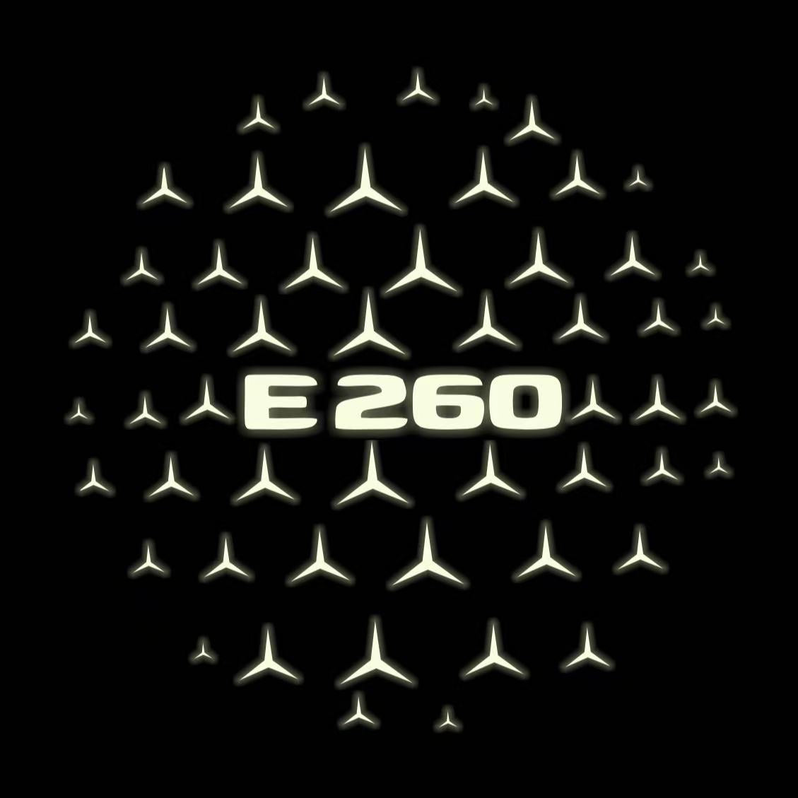 MERCEDES BENZ E 260 LOGO PROJECTOT LIGHTS  (quantity 1 = 1 sets/2 door lights)Nr.03f027