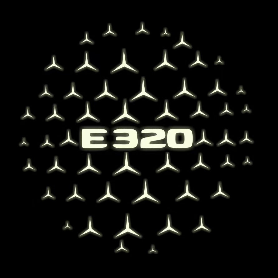 MERCEDES BENZ E 320 LOGO PROJECTOT LIGHTS  (quantity 1 = 1 sets/2 door lights)Nr.03f037
