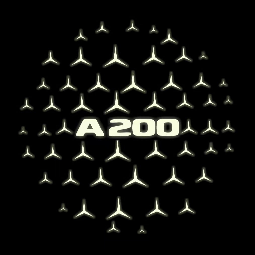 MERCEDES BENZ   A200  LOGO PROJECTOR LIGHTS  (quantity 1 = 1 sets/2 door lights)Nr.03f09