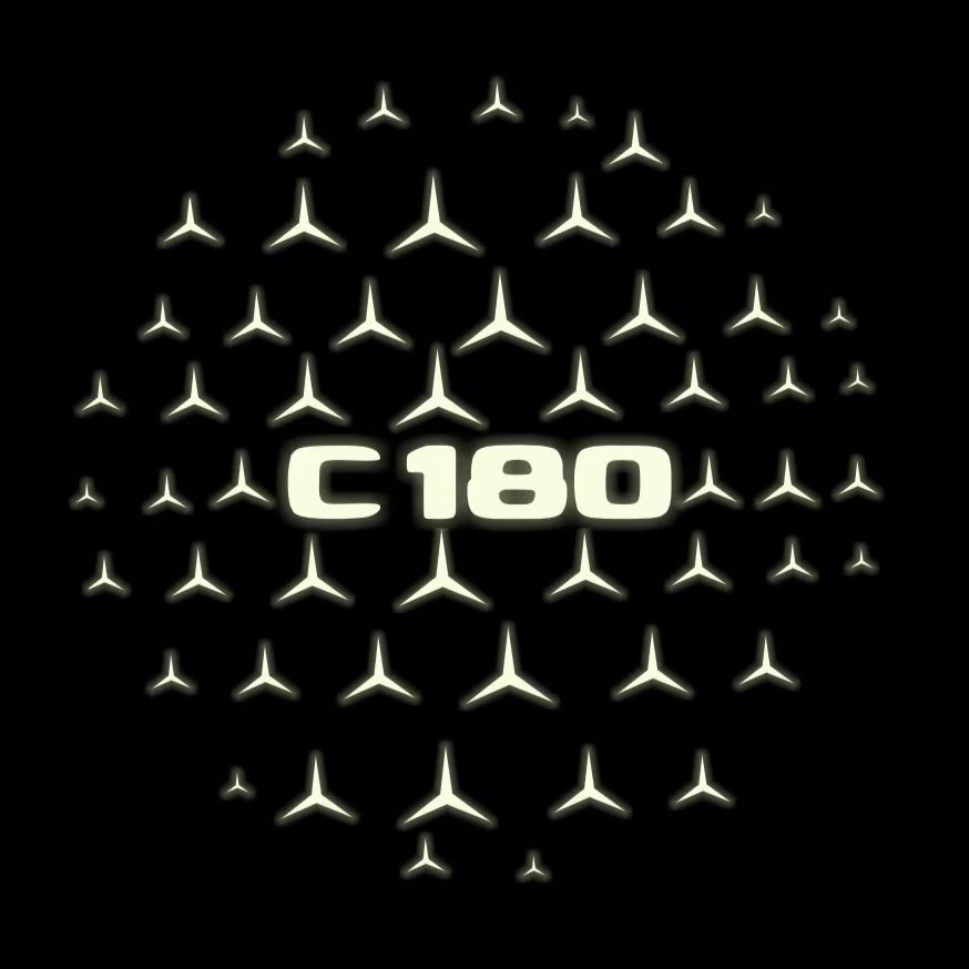 MERCEDES BENZ  C 180 LOGO PROJECTOT LIGHTS  (quantity 1 = 1 sets/2 door lights)Nr.03f020