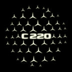 MERCEDES BENZ C 220 LOGO PROJECTOT LIGHTS  (quantity 1 = 1 sets/2 door lights)Nr.03f025
