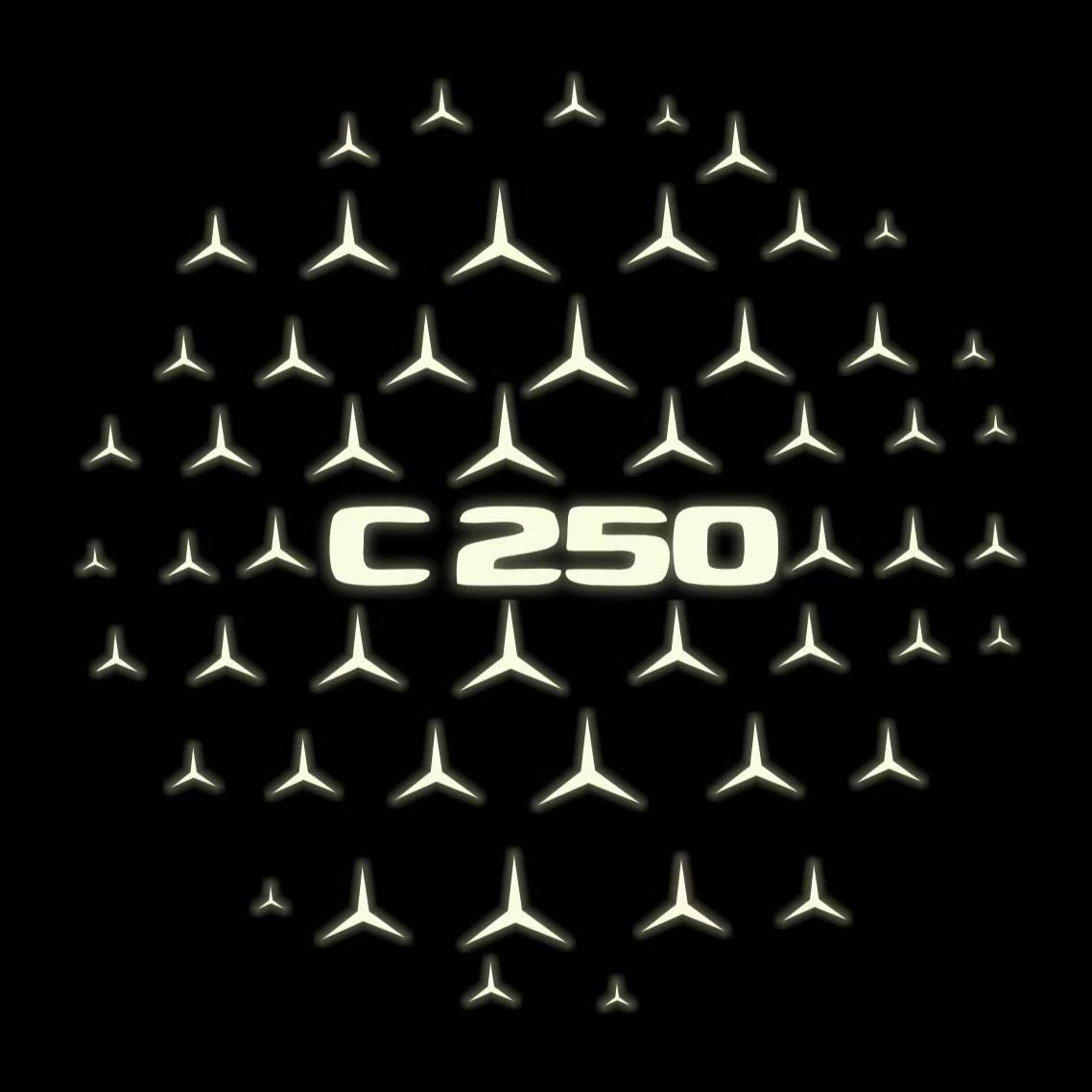 MERCEDES BENZ  C 250 LOGO PROJECTOT LIGHTS  (quantity 1 = 1 sets/2 door lights)Nr.03f028