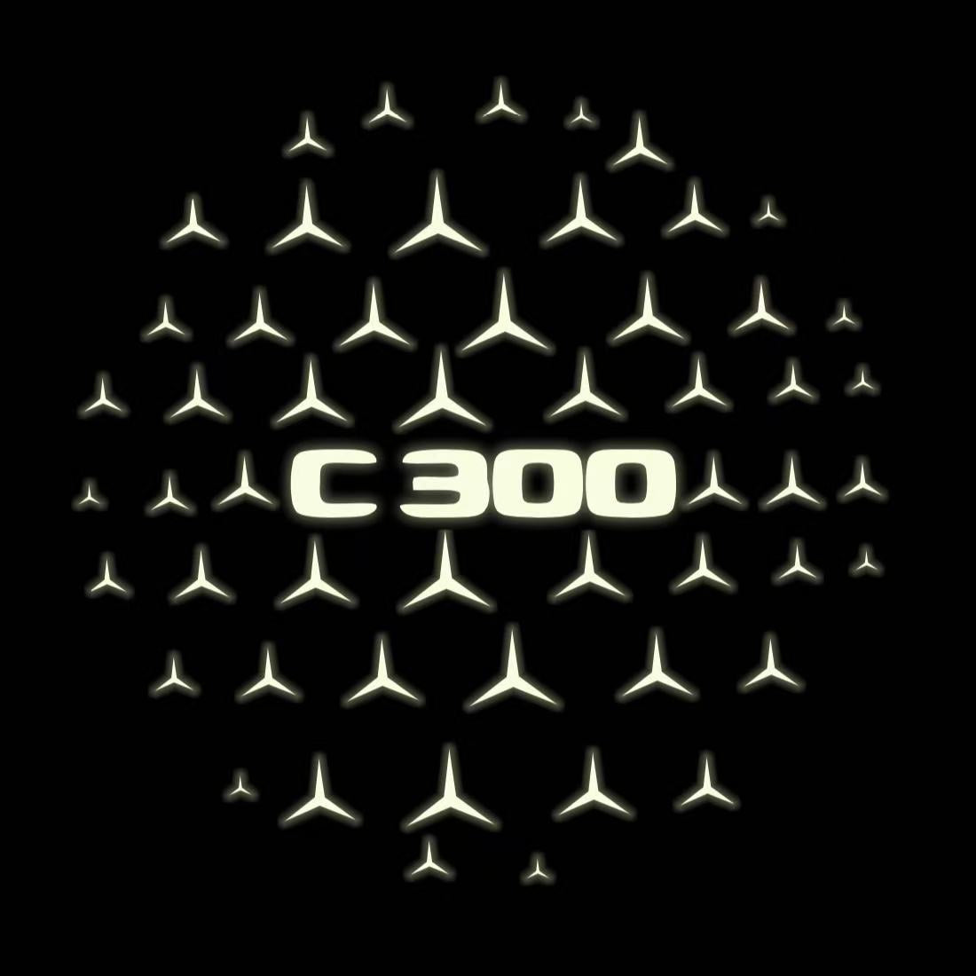 MERCEDES BENZ  C 300 LOGO PROJECTOT LIGHTS  (quantity 1 = 1 sets/2 door lights)Nr.03f034