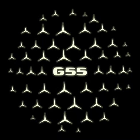 MERCEDES BENZ G55 LOGO PROJECTOR LIGHTS  (quantity 1 = 1 sets/2 door lights)Nr.03f07