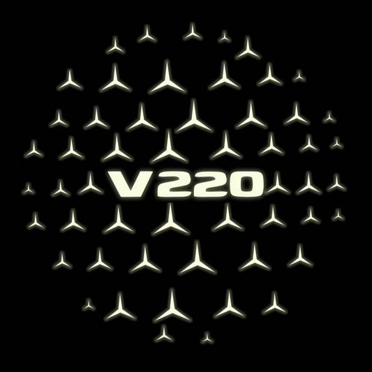 MERCEDES BENZ V 220 LOGO PROJECTOT LIGHTS  (quantity 1 = 1 sets/2 door lights)Nr.03f06
