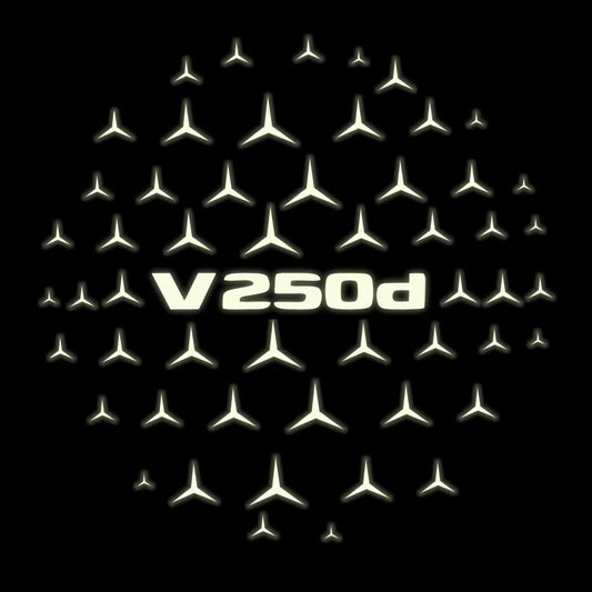 MERCEDES BENZ V 250d LOGO PROJECTOT LIGHTS  (quantity 1 = 1 sets/2 door lights)Nr.03f09