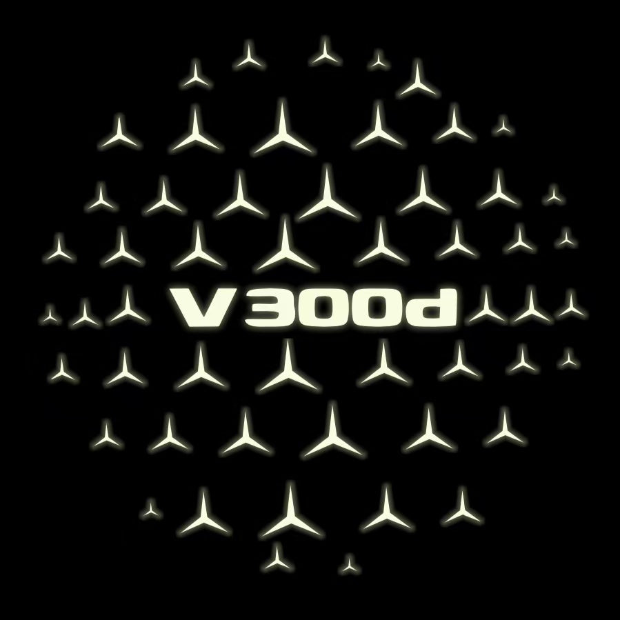 MERCEDES BENZ V 300d LOGO PROJECTOT LIGHTS  (quantity 1 = 1 sets/2 door lights)Nr.03f018