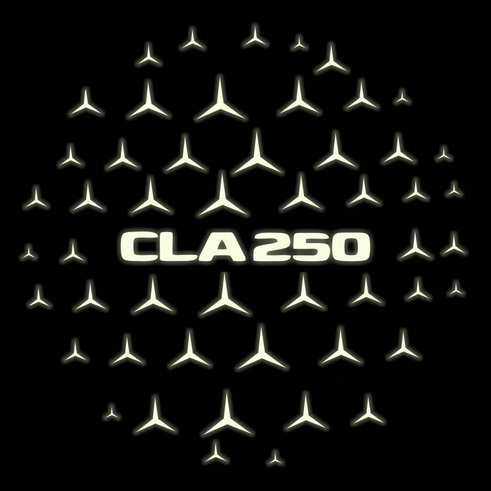 MERCEDES BENZ CLA 250  LOGO PROJECTOT LIGHTS  (quantity 1 = 1 sets/2 door lights)Nr.03f025