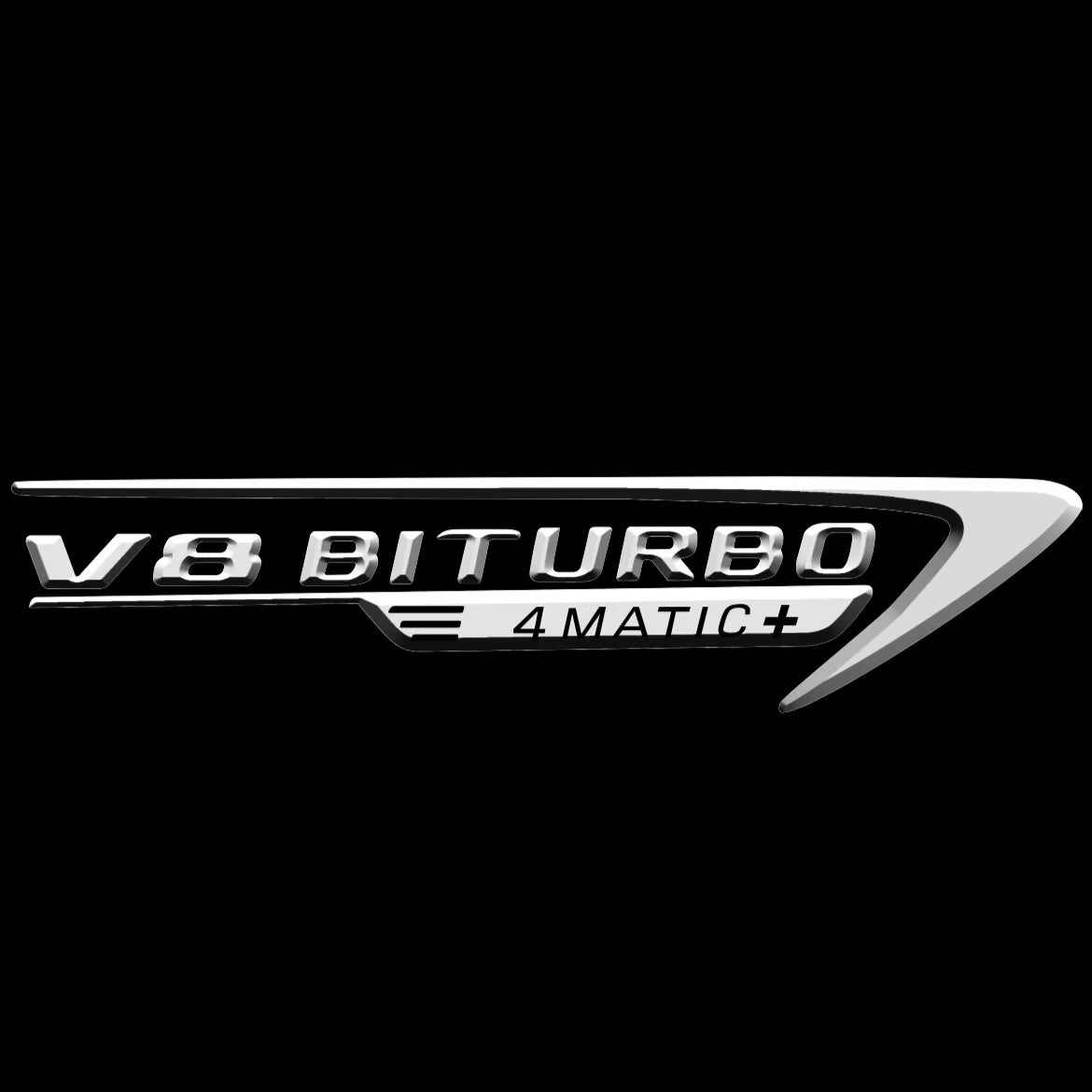 MERCEDES BENZ V8 BITURBO LOGO PROJECTOT LIGHTS(quantity 1 = 1 sets/2 door lights) Nr.03f 03