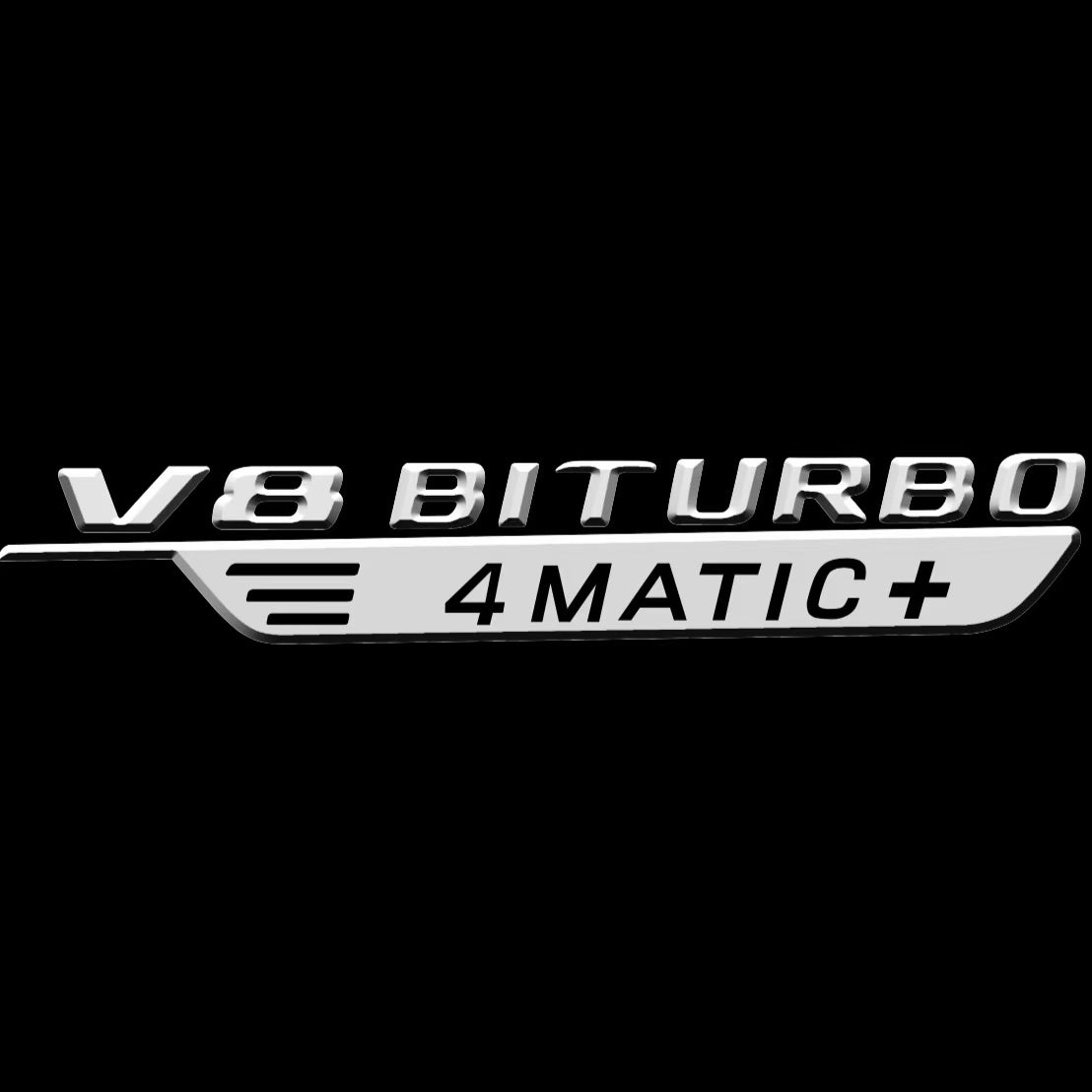 MERCEDES BENZ V8 BITURBO LOGO PROJECTOT LIGHTS(quantity 1 = 1 sets/2 door lights) Nr.03f 04