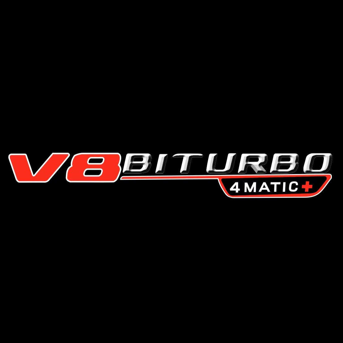 MERCEDES BENZ V8 BITURBO LOGO PROJECTOT LIGHTS(quantity 1 = 1 sets/2 door lights) Nr.03f 08