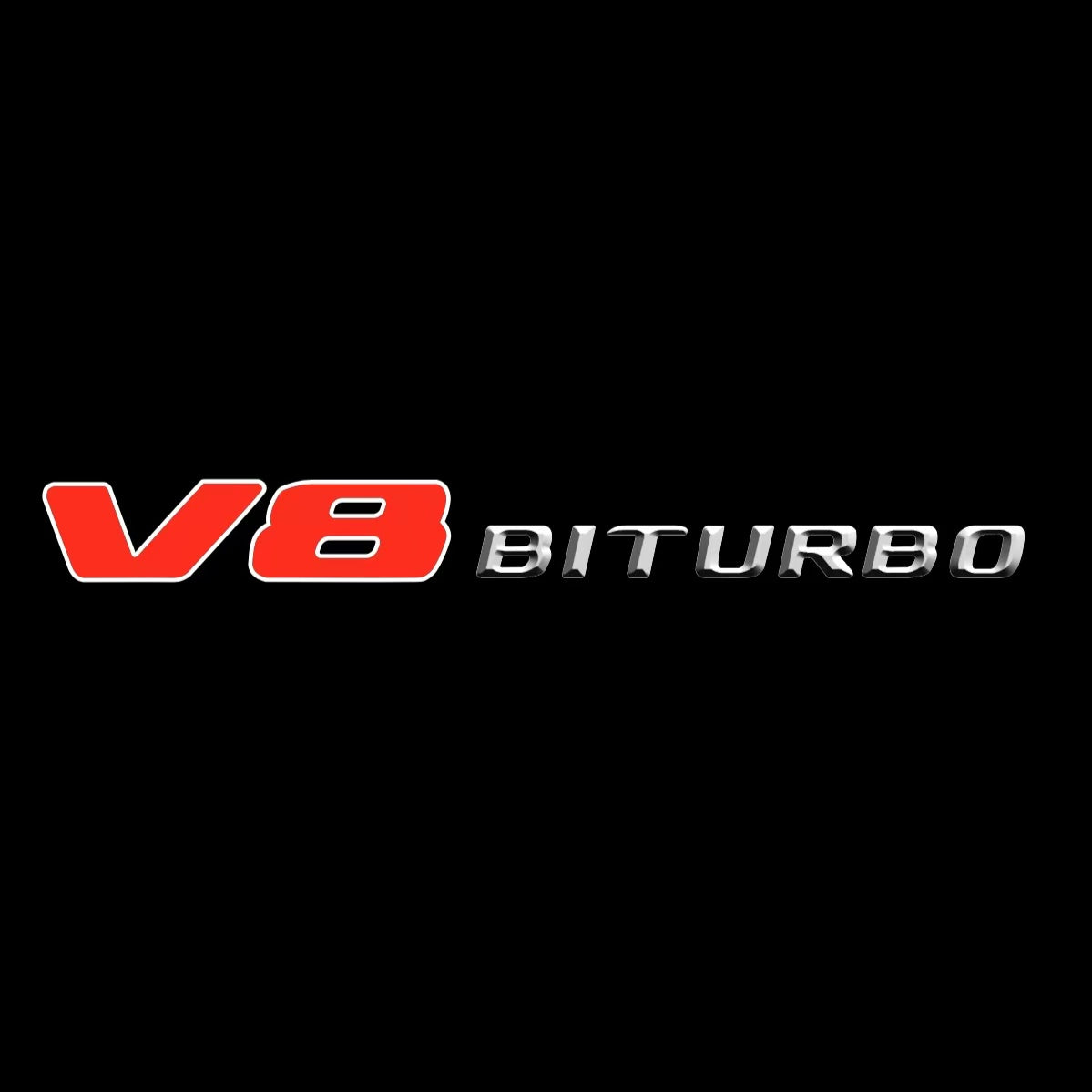 MERCEDES BENZ V8 BITURBO LOGO PROJECTOT LIGHTS(quantity 1 = 1 sets/2 door lights) Nr.03f 07