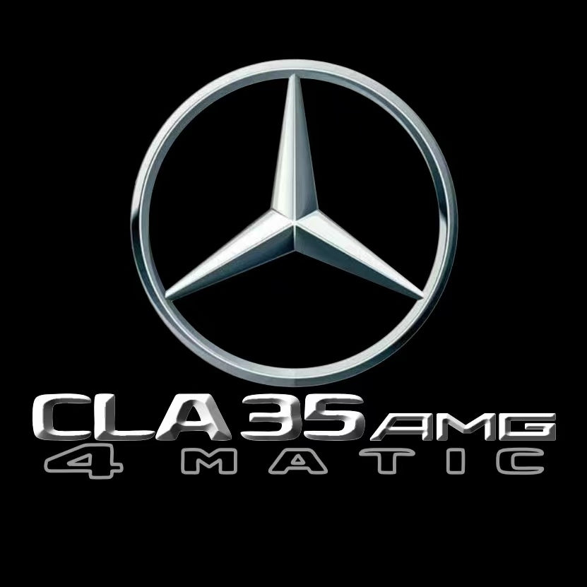 MERCEDES BENZ CLA 35 AMG   LOGO PROJECTOT LIGHTS  (quantity 1 = 1 sets/2 door lights)Nr.03f07