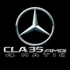 MERCEDES BENZ CLA 35 AMG   LOGO PROJECTOT LIGHTS  (quantity 1 = 1 sets/2 door lights)Nr.03f07