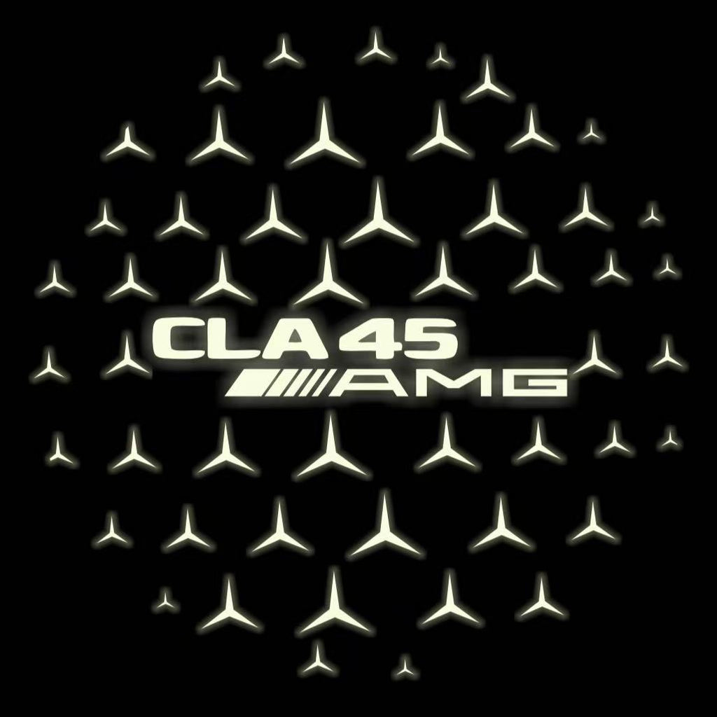 MERCEDES BENZ CLA 45 AMG   LOGO PROJECTOT LIGHTS  (quantity 1 = 1 sets/2 door lights)Nr.03f011