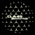 MERCEDES BENZ CLA 45 AMG   LOGO PROJECTOT LIGHTS  (quantity 1 = 1 sets/2 door lights)Nr.03f011