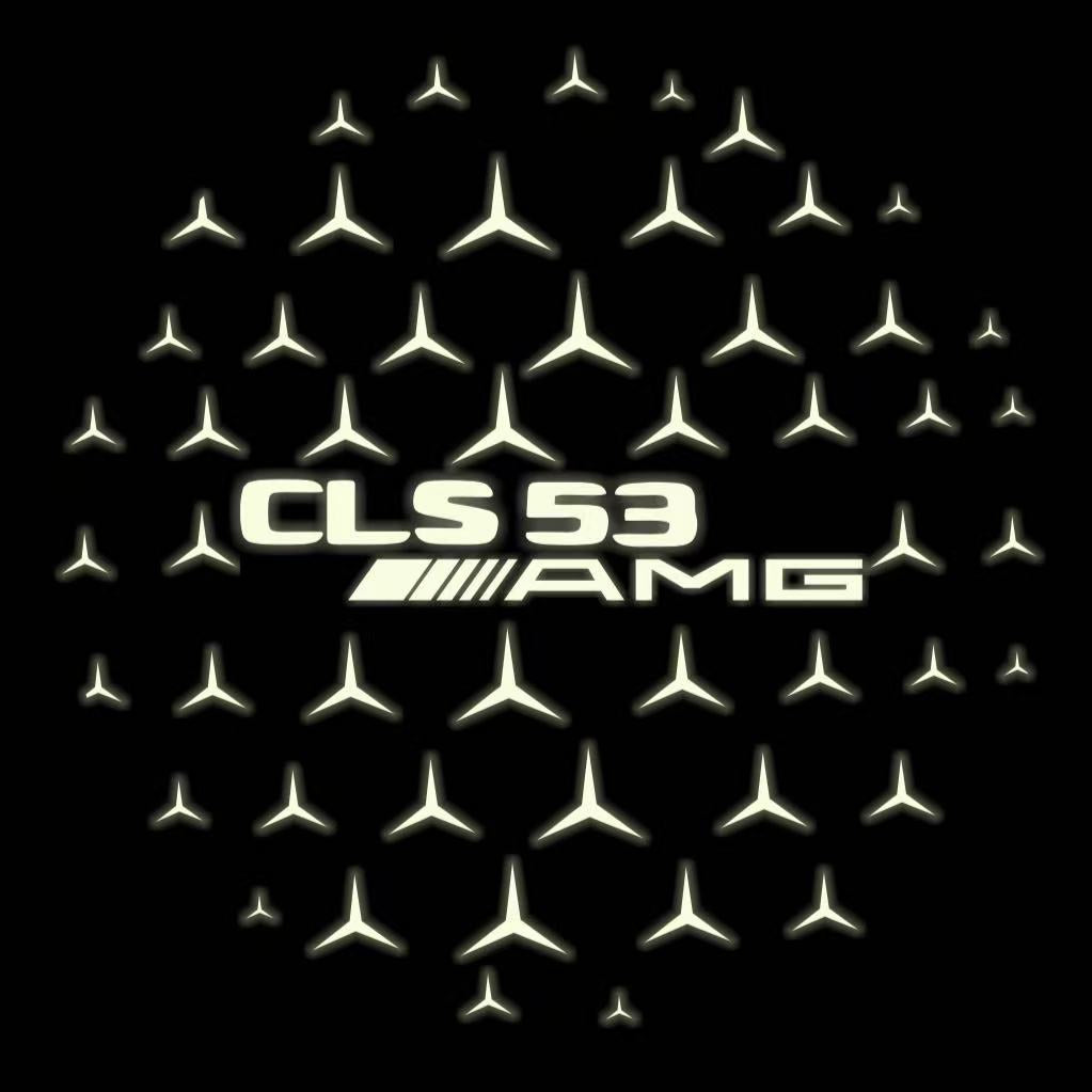 MERCEDES BENZ  CLS 53 AMG LOGO PROJECTOT LIGHTS  (quantity 1 = 1 sets/2 door lights)Nr.03f05