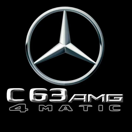 MERCEDES BENZ  C63 AMG LOGO PROJECTOT LIGHTS  (quantity 1 = 1 sets/2 door lights)Nr.03f014