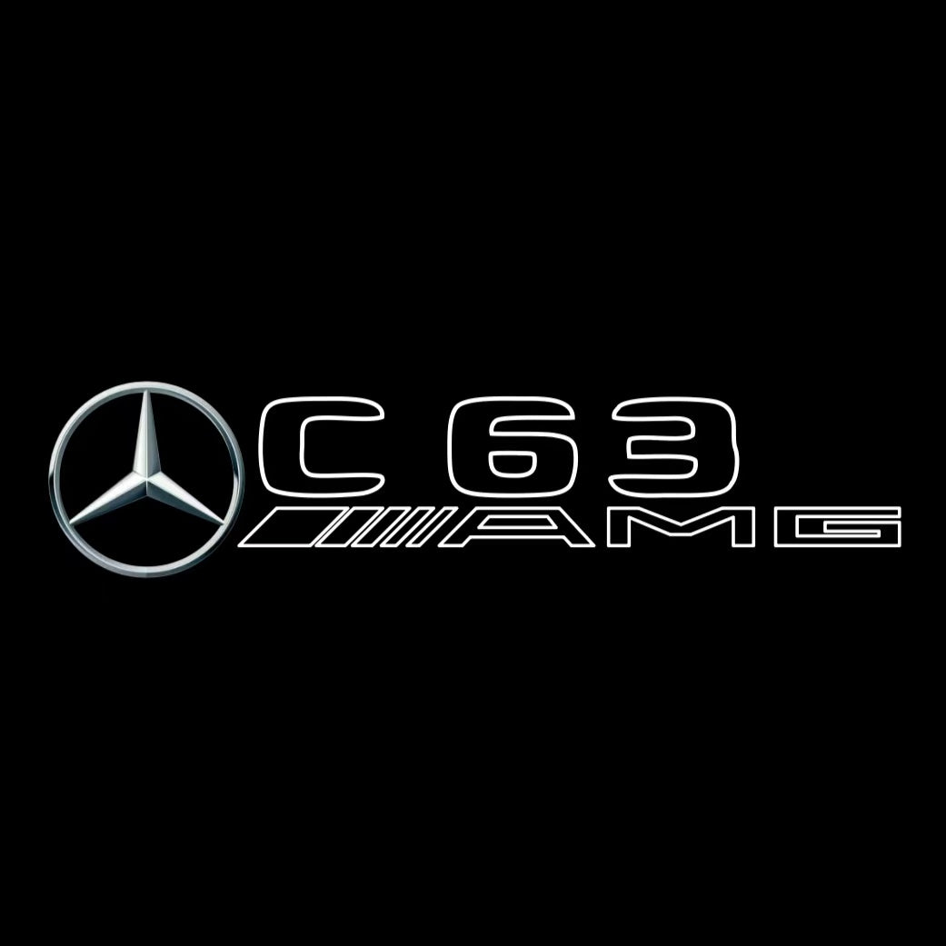 MERCEDES BENZ  C63 AMG LOGO PROJECTOT LIGHTS  (quantity 1 = 1 sets/2 door lights)Nr.03f015