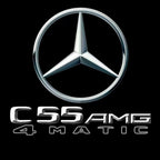 MERCEDES BENZ  C55 AMG LOGO PROJECTOT LIGHTS  (quantity 1 = 1 sets/2 door lights)Nr.03f08
