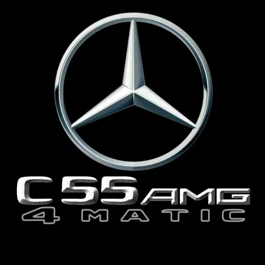 MERCEDES BENZ  C55 AMG LOGO PROJECTOT LIGHTS  (quantity 1 = 1 sets/2 door lights)Nr.03f08