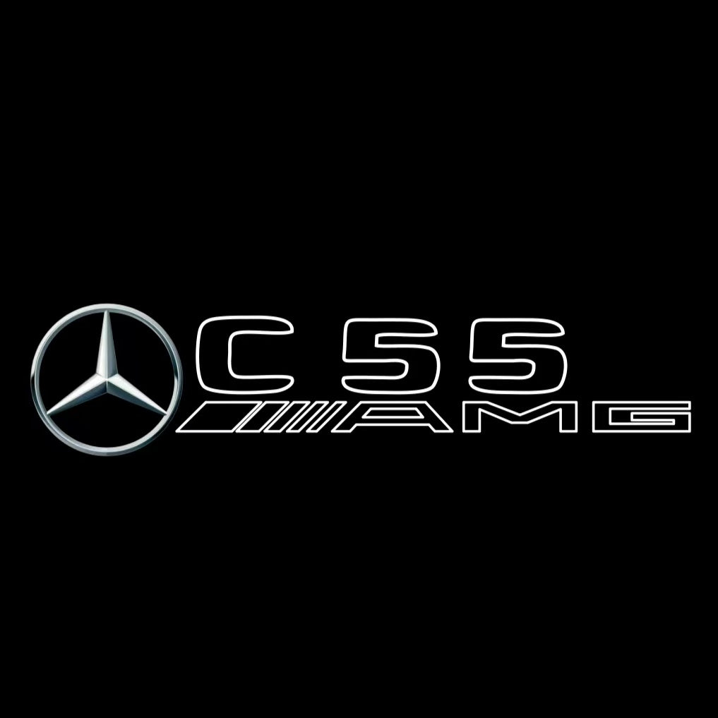 MERCEDES BENZ  C55 AMG LOGO PROJECTOT LIGHTS  (quantity 1 = 1 sets/2 door lights)Nr.03f09
