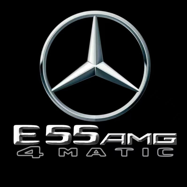 MERCEDES BENZ E55 AMG LOGO PROJECTOT LIGHTS  (quantity 1 = 1 sets/2 door lights)Nr.03f03