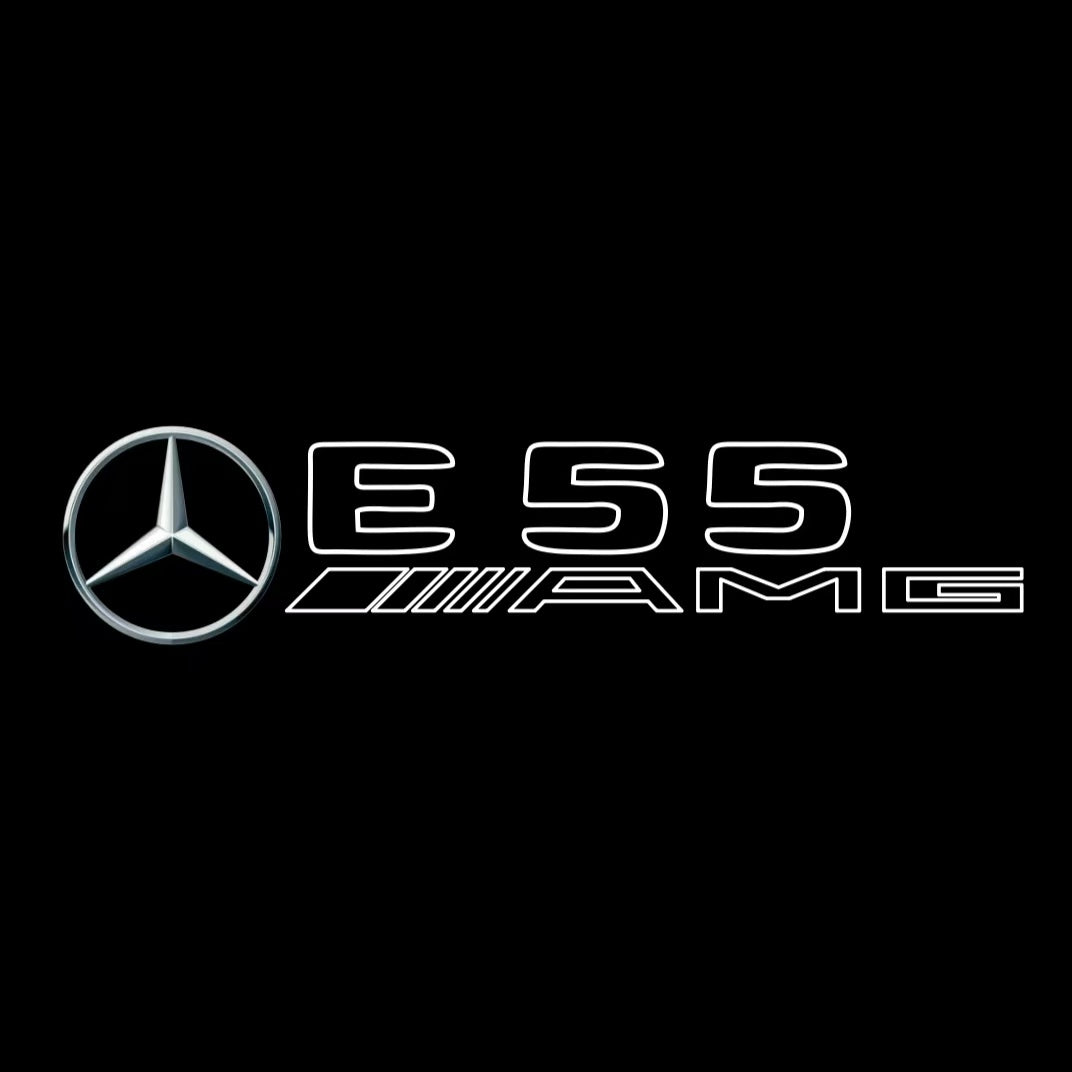 MERCEDES BENZ E55 AMG LOGO PROJECTOT LIGHTS  (quantity 1 = 1 sets/2 door lights)Nr.03f04