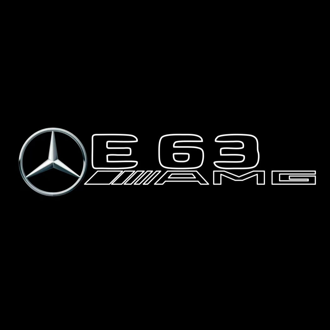 MERCEDES BENZ E63 AMG LOGO PROJECTOT LIGHTS  (quantity 1 = 1 sets/2 door lights)Nr.03f010