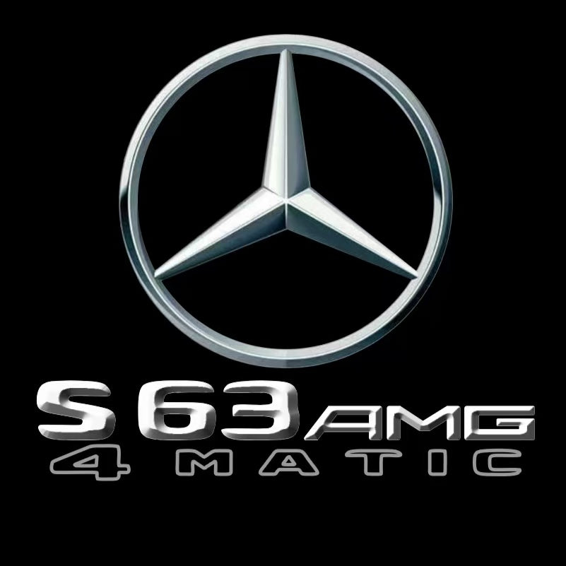 MERCEDES BENZ S 63 AMG LOGO PROJECTOR LIGHTS  (quantity 1 = 1 sets/2 door lights)Nr.03f09